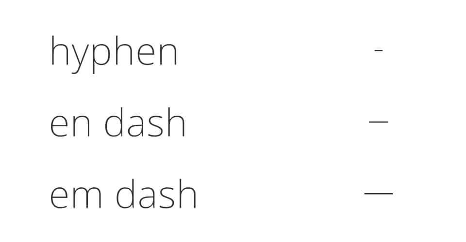 hyphen-and-dashes